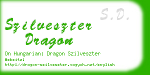 szilveszter dragon business card